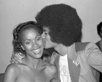 Michael Jackson in 1978 with Miss Universe 1977 Janelle Penny Commissiong